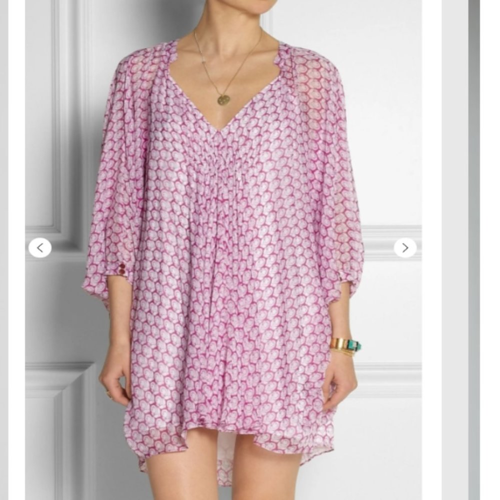 Diane Von Furstenberg Pink Printed Mini Dress